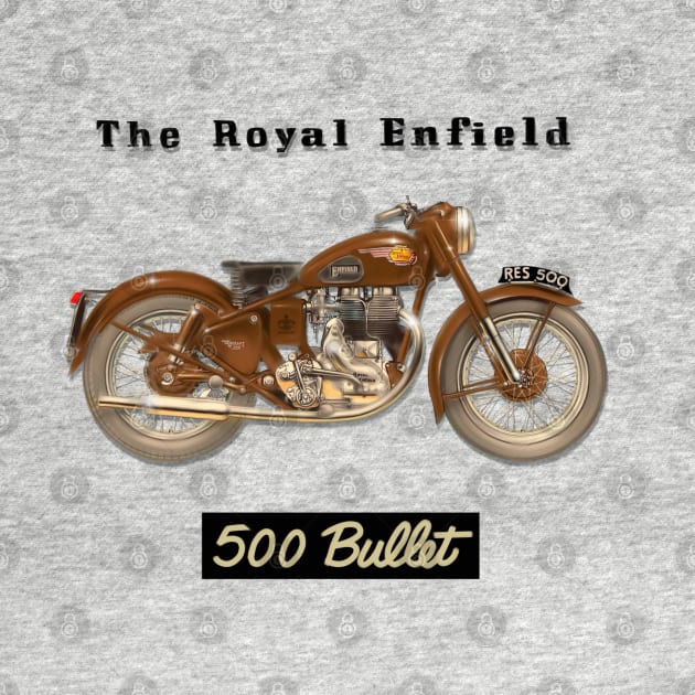 Gorgeous Vintage Royal Enfield 500 Bullet by MotorManiac by MotorManiac